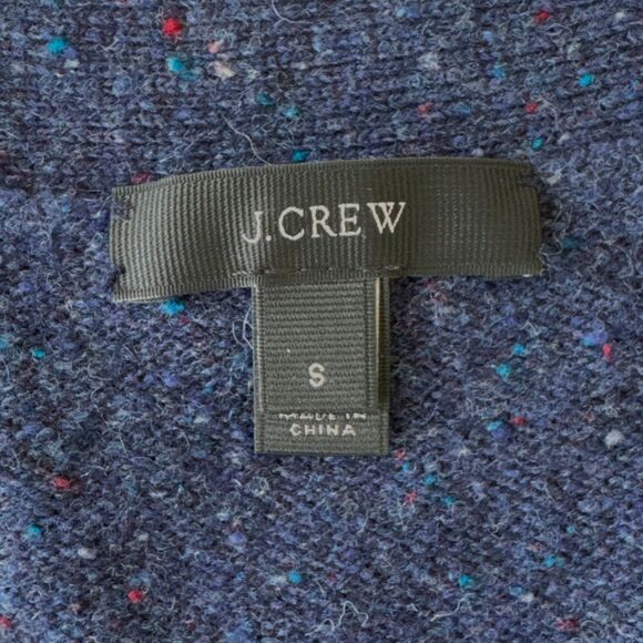 J. CREW Blue‎ Women's V-Neck Button-up Merino Wool Cardigan Sz Wm Small EUC - Picture 7 of 7